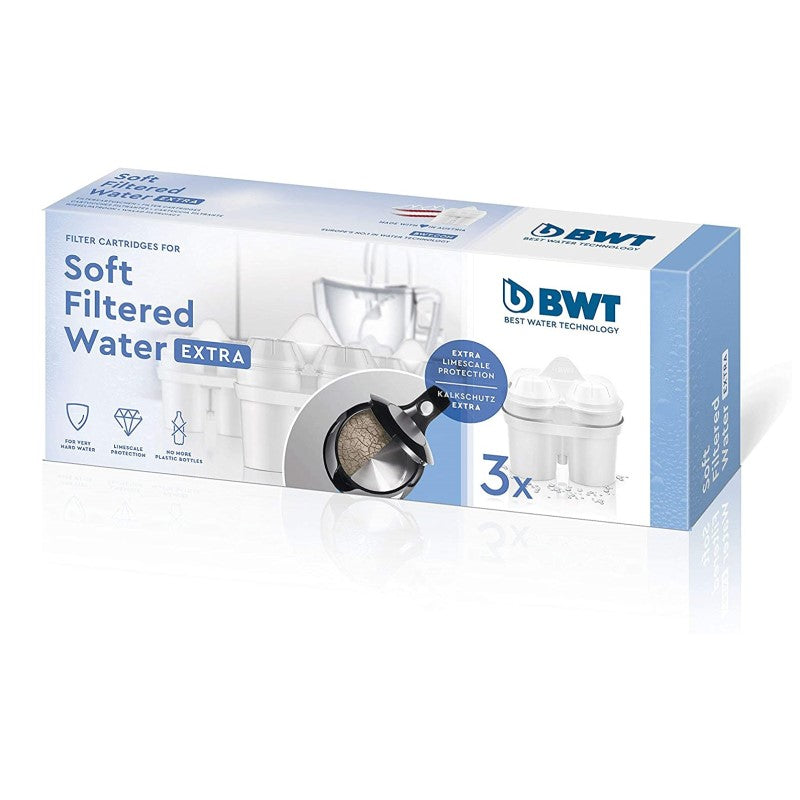 BWT table water filter cartridge 3x soft filtered water extra
