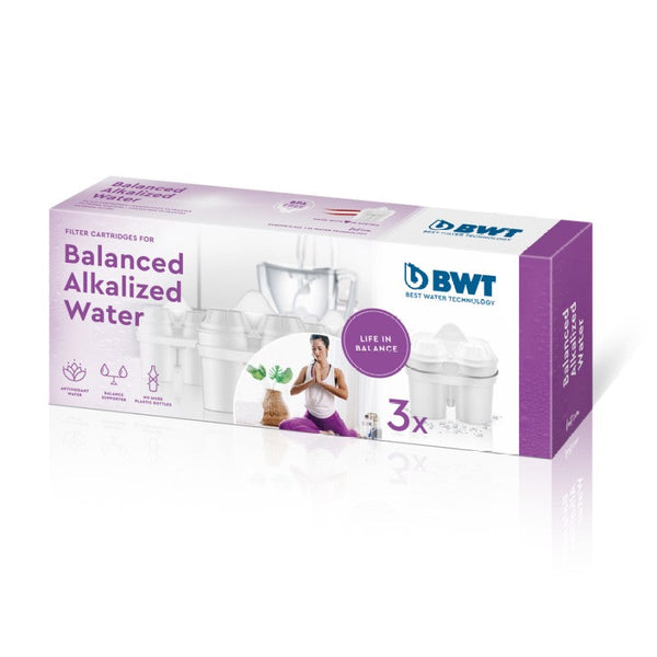 BWT Tischwasserfilter Kartusche 3x Balanced Alkalized Filter