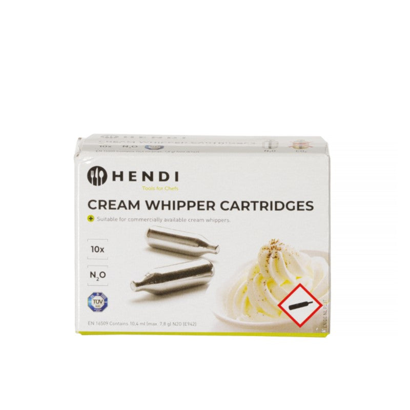 Hendi cream capsules 10-be cardboard capsules for cream blades