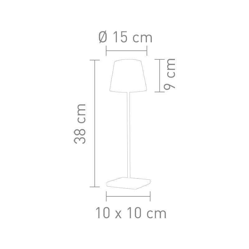 Sompex Tischlampe TROLL 2.0 anthrazit 38cm