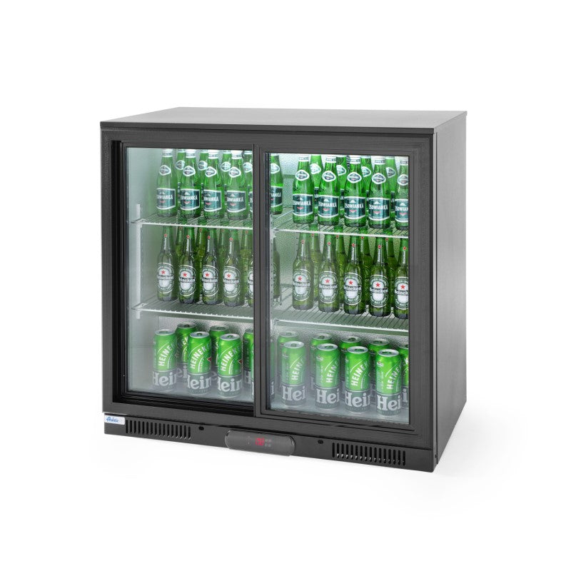 Hendi beverage fridge with sliding doors 197 l