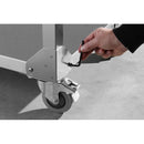 Hendi Gastro-Grill Gas Green Fire 4 burner with roller frame