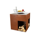 Nouvel fire bowl quadro ruggine