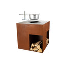 Nouvel fire bowl quadro ruggine