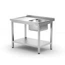 Tabella di lavaggio Hendi 100 x 70 x 85 cm