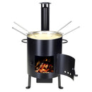 Nouvel Fondue set grill oven openair