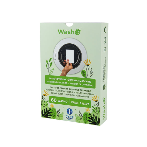 Washo Washing Strips Classic Fresh Breeze, 60 PCS.