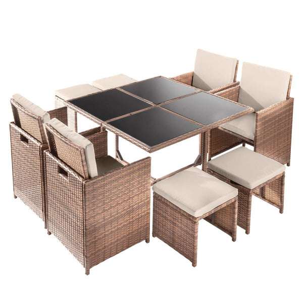 BRAST Essgruppe Camouflage Deluxe 9tlg Braun