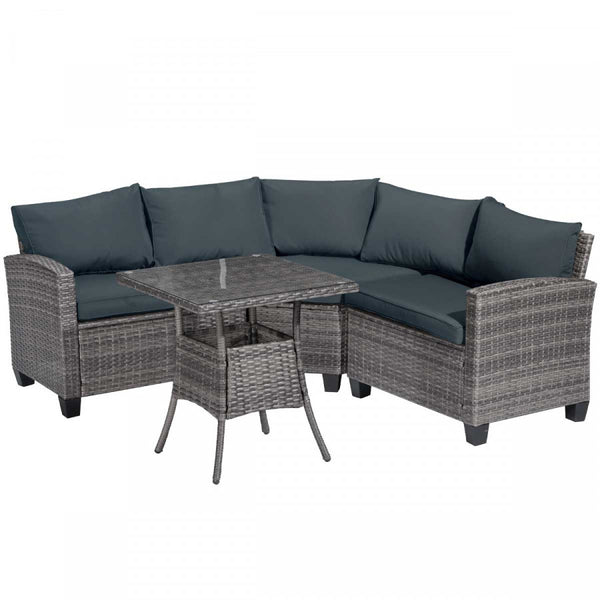 BRAST Essgruppe Sofa Essgruppen-Kombi "Balcony" Grau