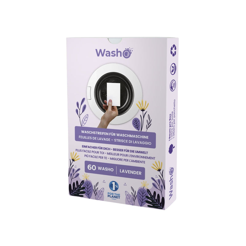 Washo Washing Strips Lavande, 60 PCS.