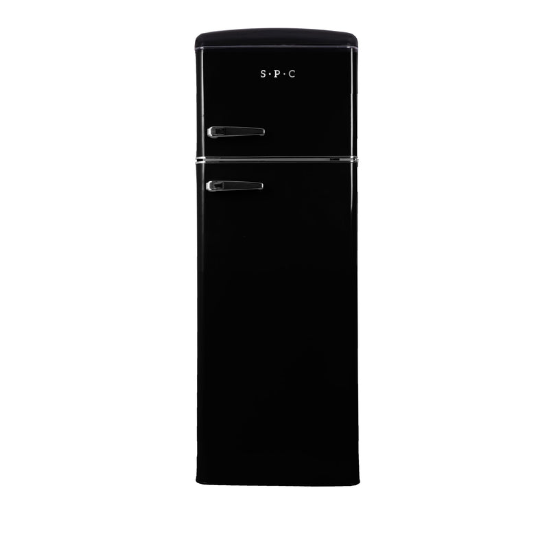 SPC Kühlschrank Retro KS3666-2, schwarz, 206 L,D-Klasse