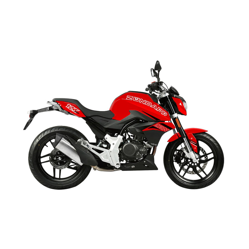 Zündapp Motorcycle ZRN 125 Abs nus, 105 km / h, rouge
