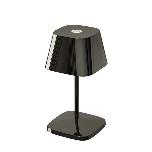 Villeroyboch table lamp with battery Naples 2.0 black chrome