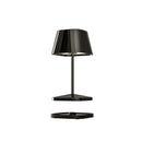 Villeroyboch table lamp with battery Naples 2.0 black chrome