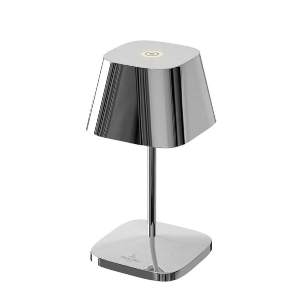 Villeroyboch table lamp with battery Naples 2.0 chrome