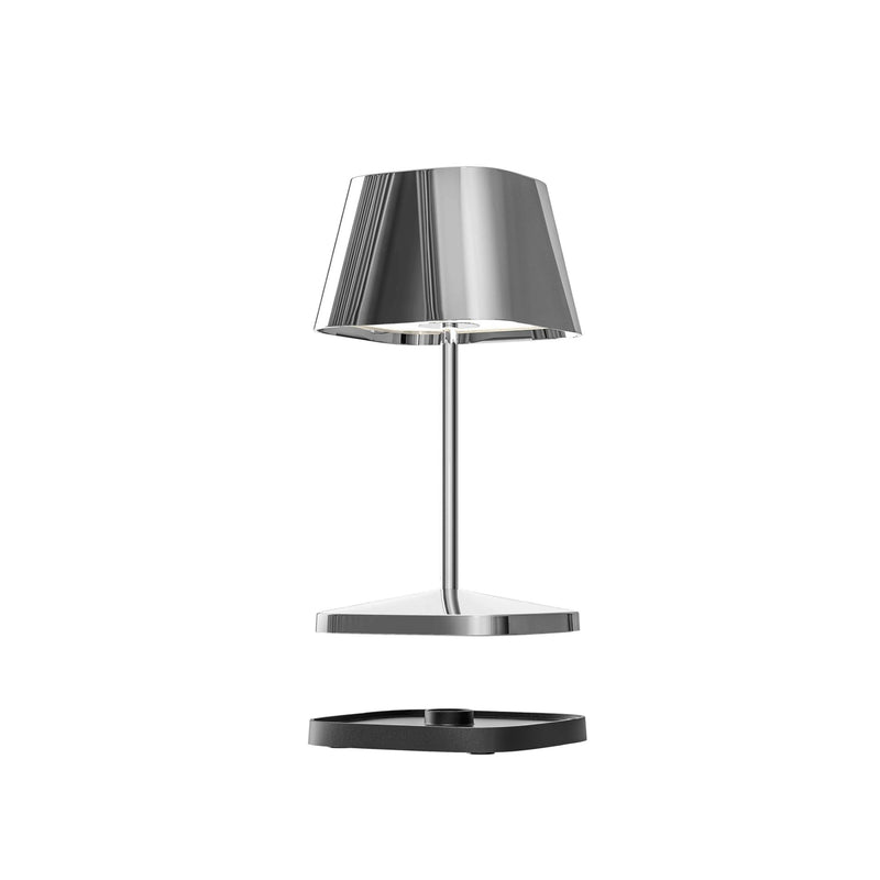 Villeroyboch table lamp with battery Naples 2.0 chrome