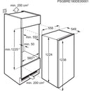 Frigorifero per installazione AEG con compartimento del congelatore AIK2023R Porta del festival 122,4 cm