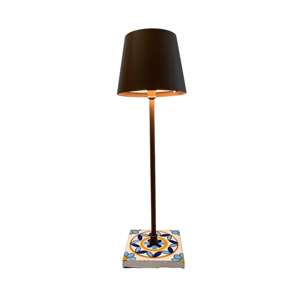 SPC Table lamp Capri bronze/blue