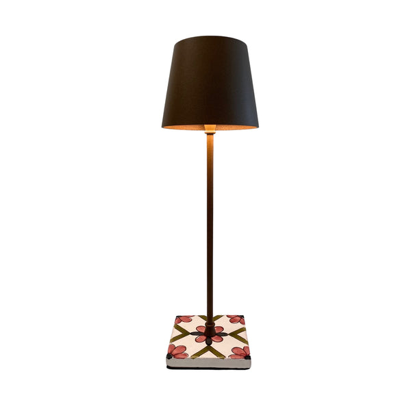 SPC Lampada da tavolo Capri Bronze/Red