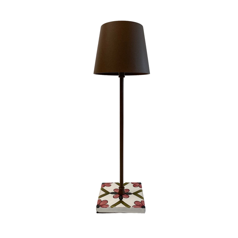 SPC Table lamp Capri bronze/red