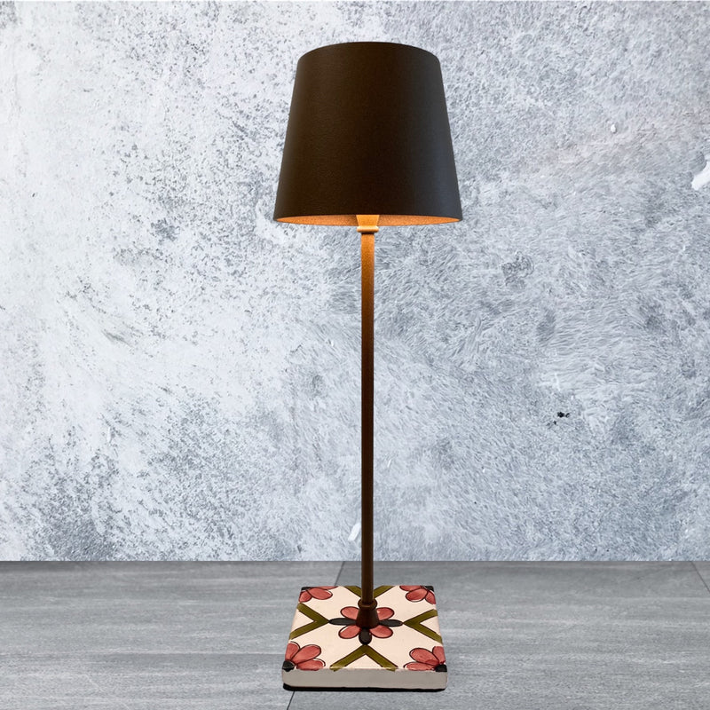 SPC Lampe de table Capri Bronze / rouge