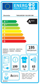 Electrolux tumble dryer 9kg, TWSL4ie500