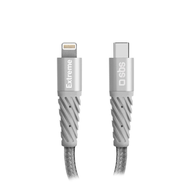 SBS charging cable USB-C-Auf-Lightning cable in Aramid fiber
