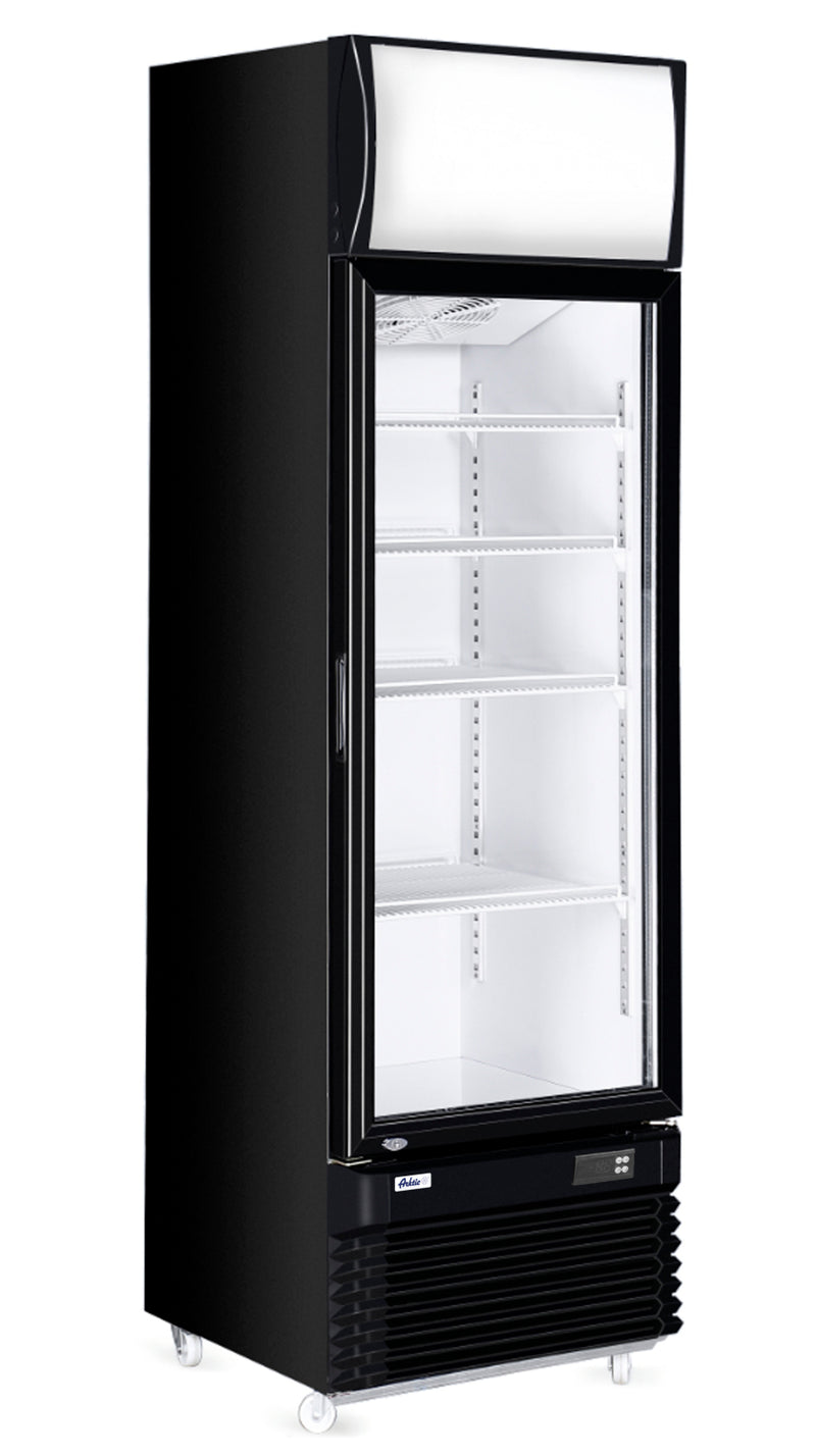 HENDI Gastro-Kühlschrank Arktic, 313L, schwarz