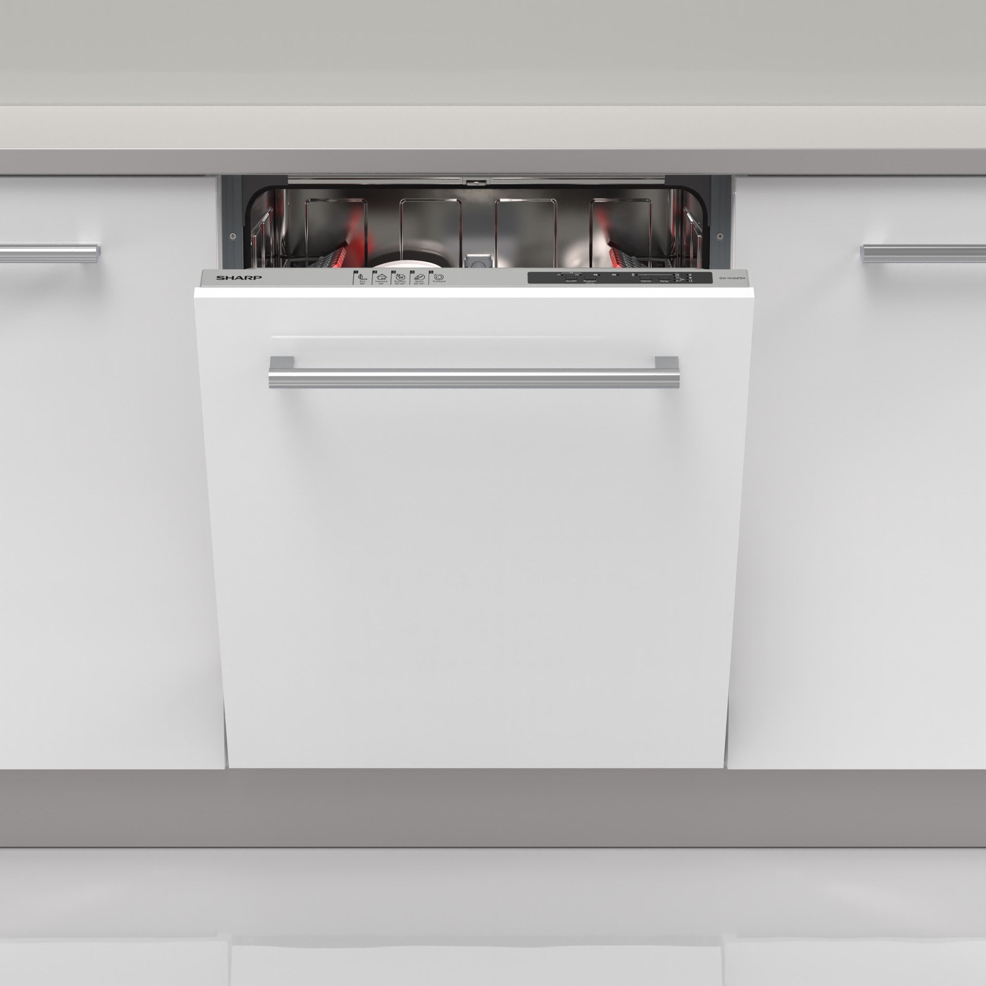 Sharp Geschirrspüler Einbau vollint. QW-NI14I47DX-CH, 60cm