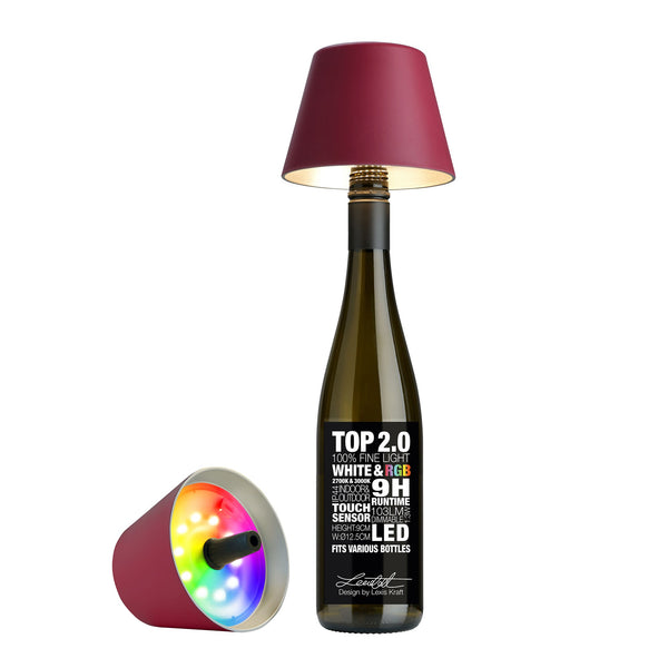 SOMPEX table lamp Top 2.0 wine red