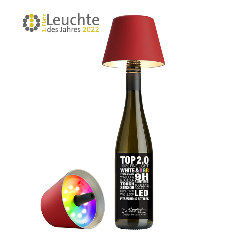 Sompex Tischlampe Top 2.0 rot