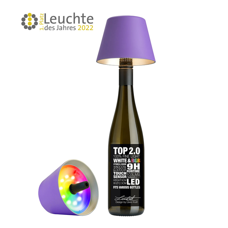 Sompex Tischlampe Top 2.0 violett