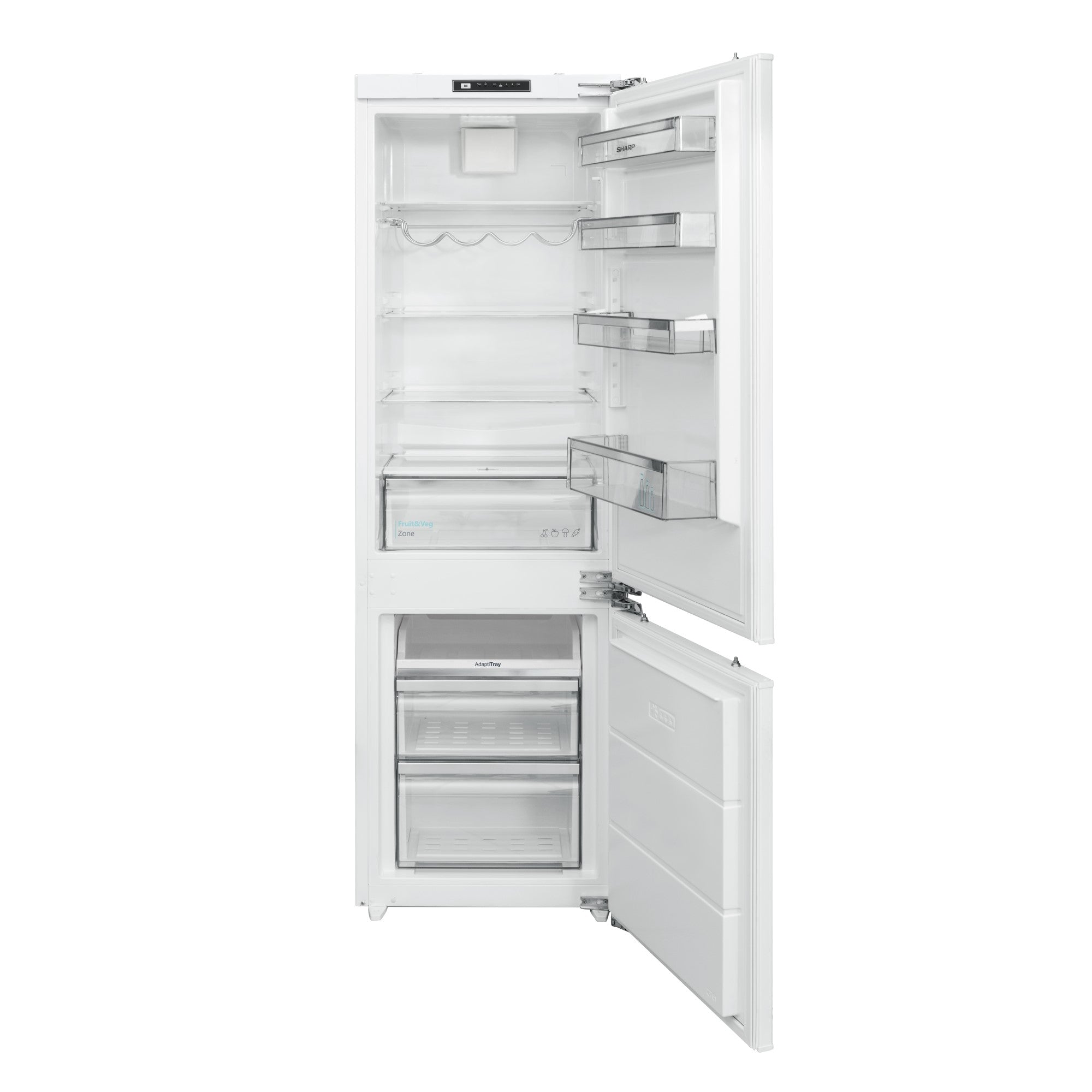 Sharp Einbaukühlschrank SJ-BD237E1X/CH-Norm, 178er-Nische, Schlepptür