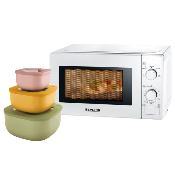 Severin microwave MW7890 Set with Guzzini Eco Store & More