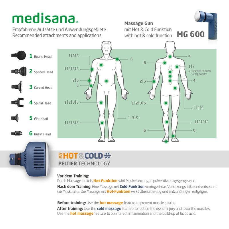 Medisana Massagepistole Hot & Cold MG600