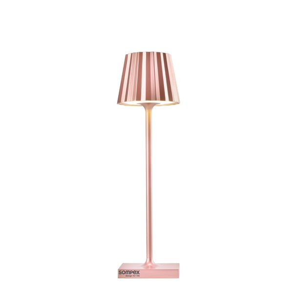 Lampe de table sompex nano rosegold, 21cm
