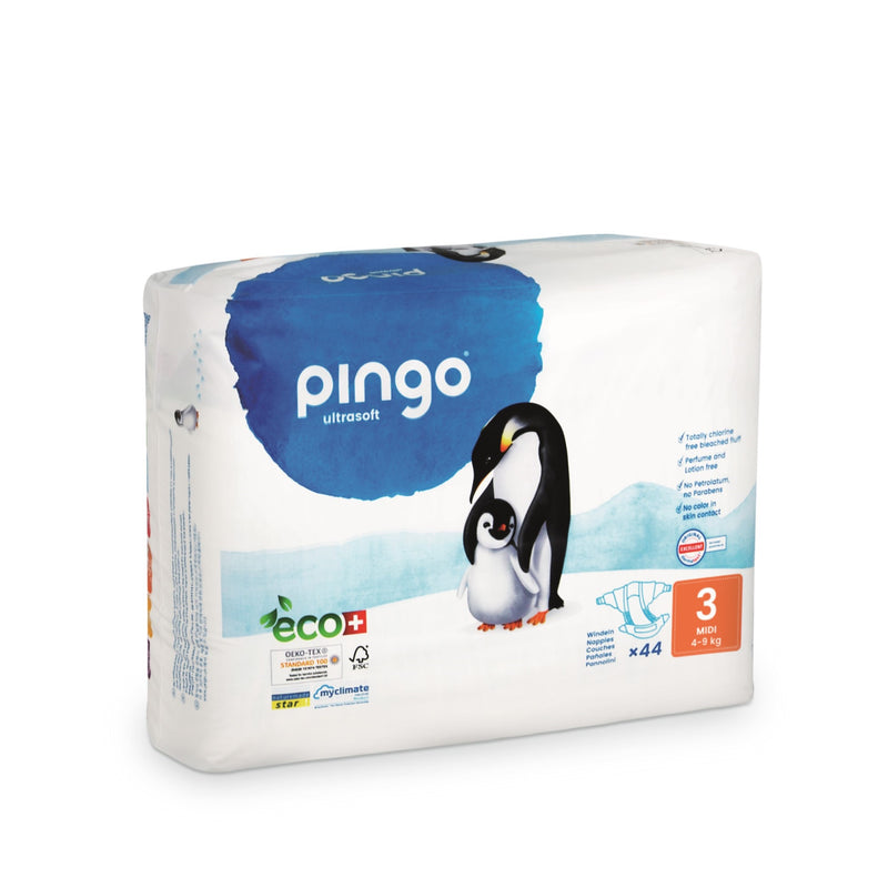 Pingo Couches midi 4–9 kg, boîte mensuelle 6x44 = 264 pc.