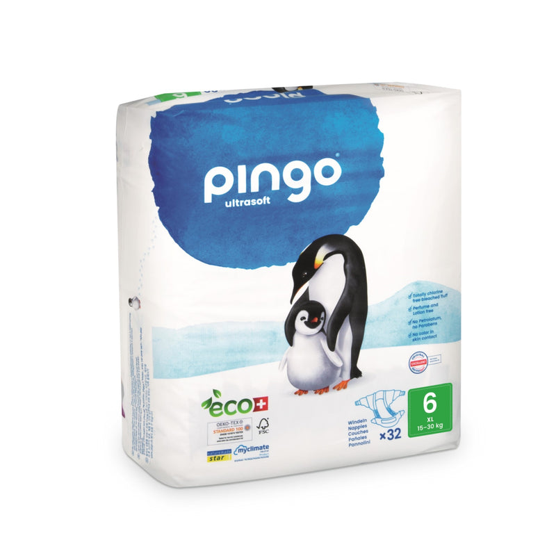 Pingo Diaper Jumbo 15–30 kg, scatola mensile 6x32 = 192 PC.