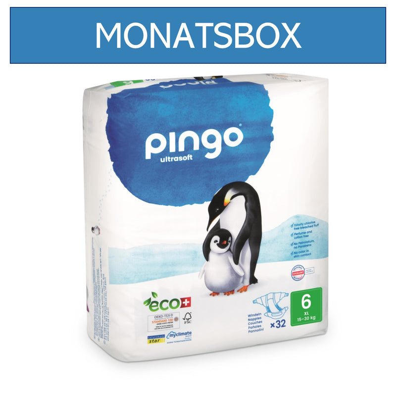 Pingo Diaper jumbo 15–30 kg, monthly box 6x32 = 192 pc.