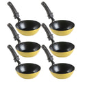Domo wok pfännchen 6er set, jaune
