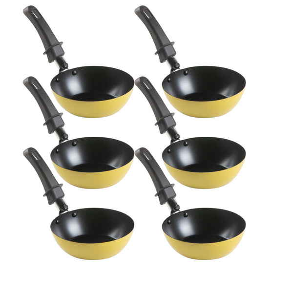 Domo wok pfännchen 6er set, giallo