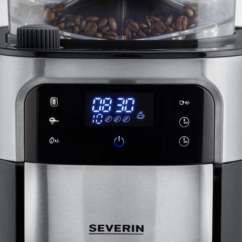 Severin Filterkaffeemaschine mit Edelstahl-Mahlwerk KA4813
