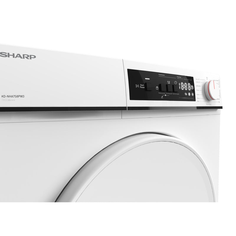 Sharp Taute Dryer 7kg Kd-Nha7s8pw3-de, A +++