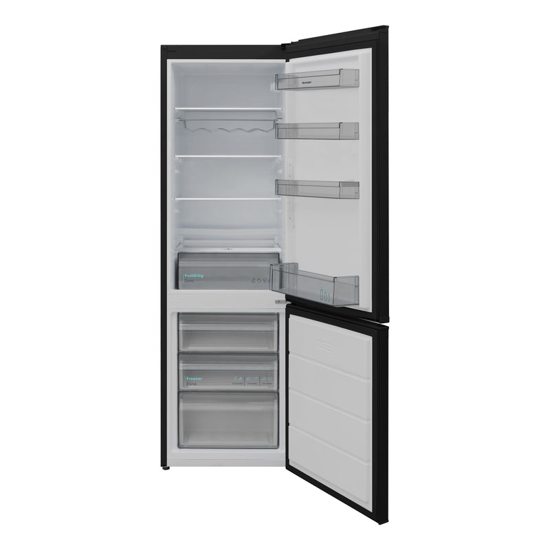 Sharp Cool / freezer combination SJ-FBB05DTXBD-EU, 288 liters, black