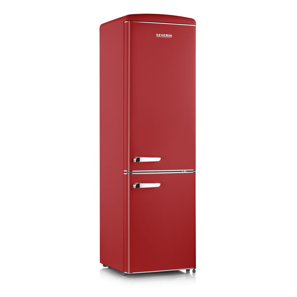 Severin cooling / freezer combination Retro RKG8917, red, 244 liters