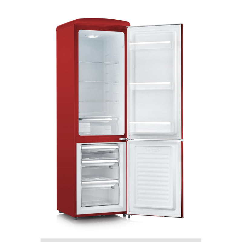 Severin cooling / freezer combination Retro RKG8917, red, 244 liters