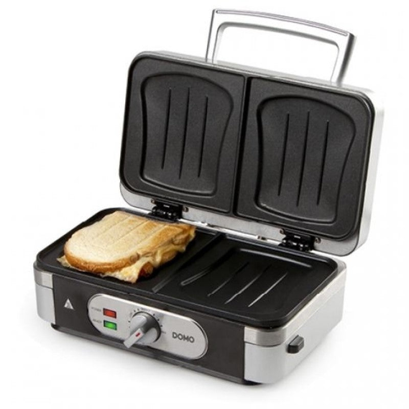 Domo Contact Grill Sandwichmaker, DO9136C/S 3in1