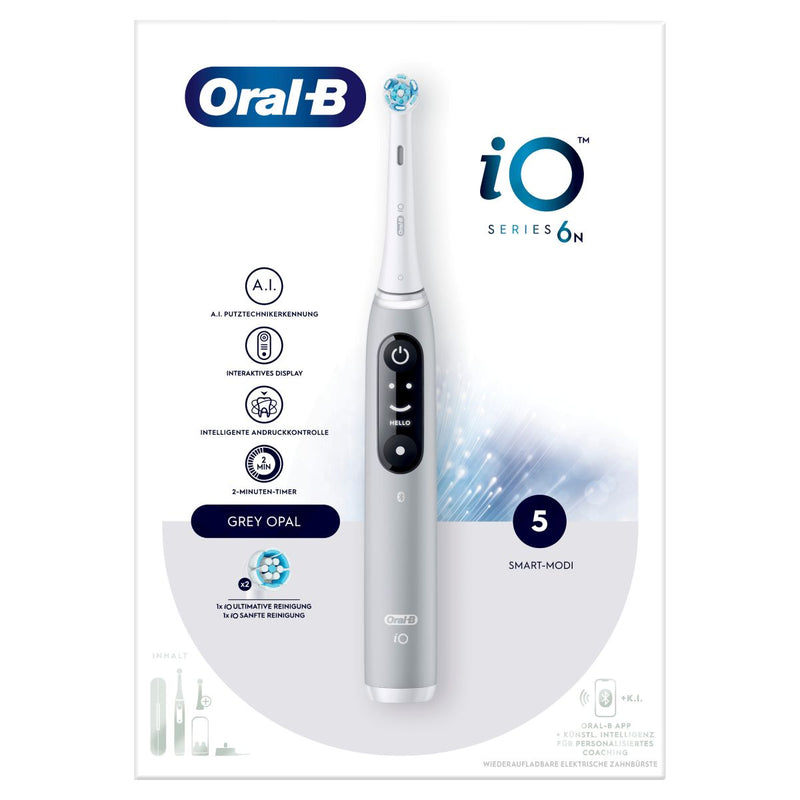 Brosse à dents électrique orale-b Io série 6 gris opale