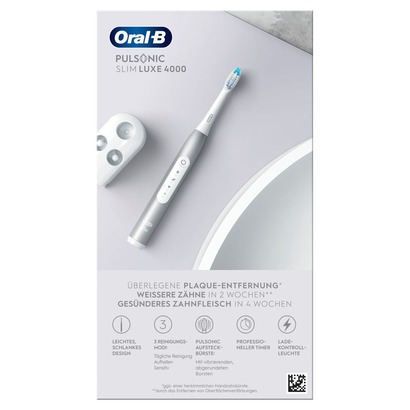 Oral-B Power Electric toothbrush Pulsonic Slim Luxe 4000 Platinum