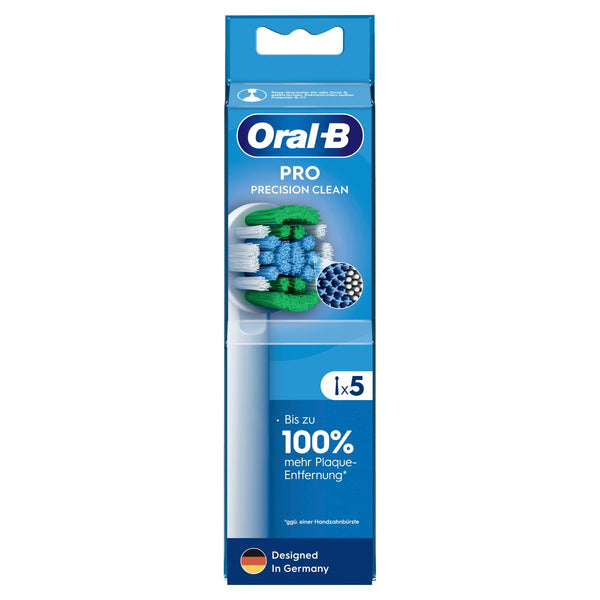 Oral-B electric toothbrush on plug-in brushes per precision clean 5er